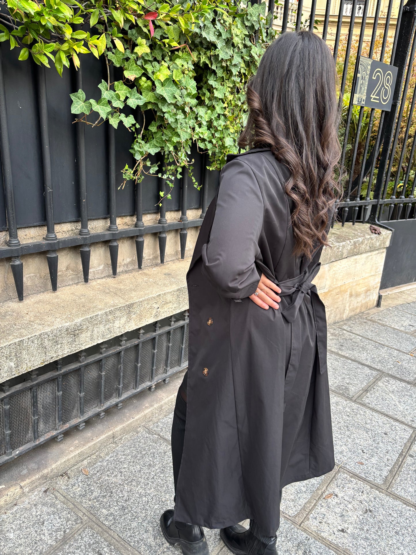 Black CLOE Trench Coat